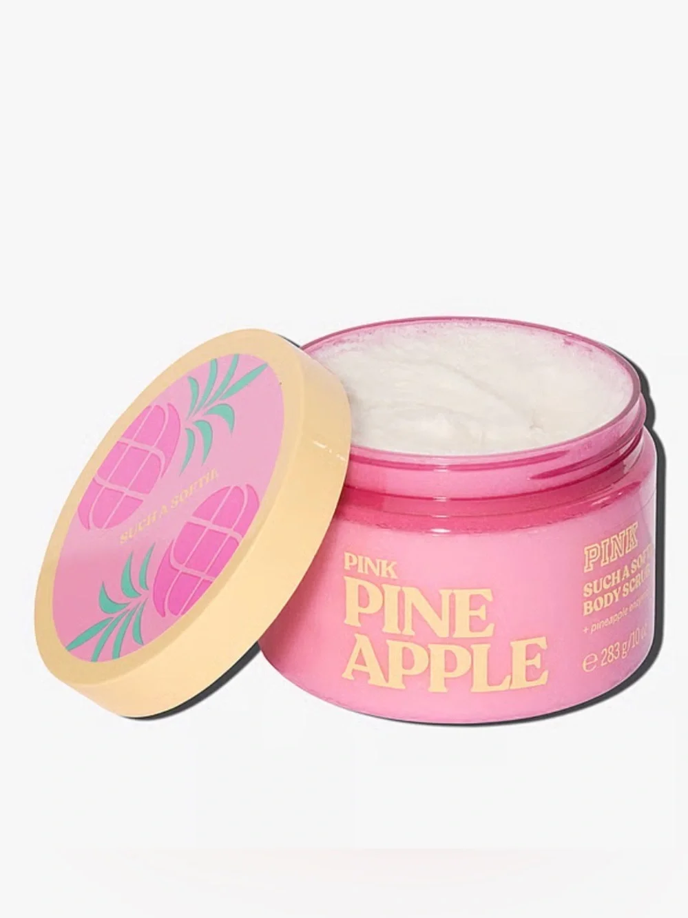 NEW(Fctry Sealed) PINK Victoria’s Secret (2)Pink Pineapple Body Scrub Exfoliator
